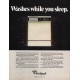 1981 Whirlpool Dishwasher Ad "while you sleep"