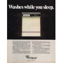 1981 Whirlpool Dishwasher Ad "while you sleep"