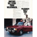 1981 Volkswagen Rabbit Ad "another tall story" ~ (model year 1981)