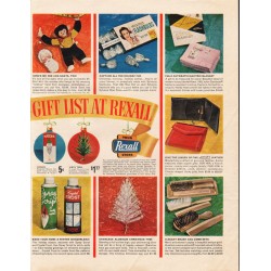 1963 Rexall Store Ad "gift list at Rexall"