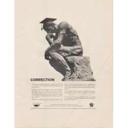 1963 The Advertising Council Ad "correction"