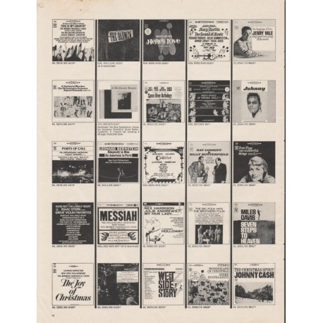 1963 Columbia Records Ad "sounds of Columbia Records"