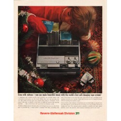 1963 Revere Stereo System Ad "even with mittens"