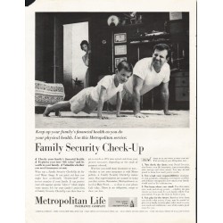 1963 Metropolitan Life Insurance Company Ad "family security"