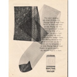 1963 Maytag Dryer Ad "halo of heat"