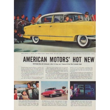1955 Nash Ad "Hot New '55 Nash"