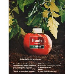 1963 Hunt's Tomato Catsup Ad "big, fat, loveable"