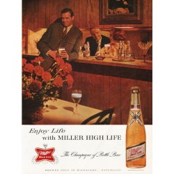 1963 Miller High Life Beer Ad "naturally!"