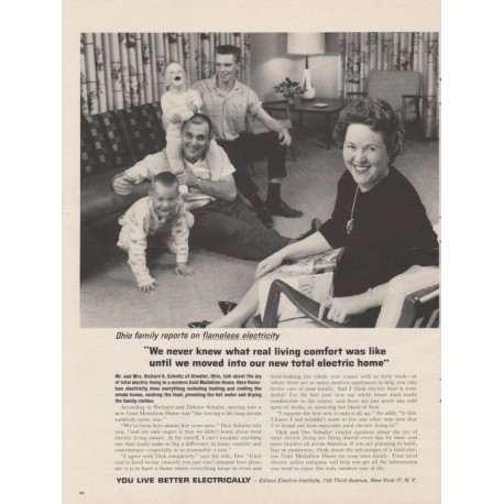 1963 Edison Electric Institute Ad "Ohio family"