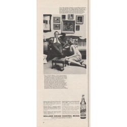 1963 Holland House Cocktail Mixes Ad "Mrs. Charles C. Walters"