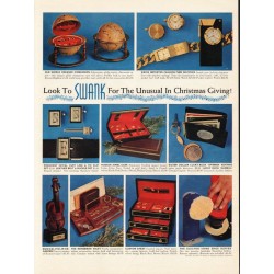 1963 Swank Jewelry and Gifts Ad "Christmas giving"
