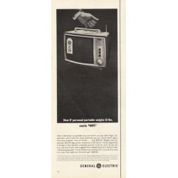 1963 General Electric TV Ad "television so portable"