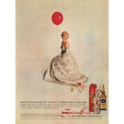 1963 Smirnoff Vodka Ad "today's smartest parties"