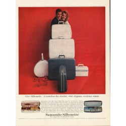 1963 Samsonite Luggage Ad "it matches"