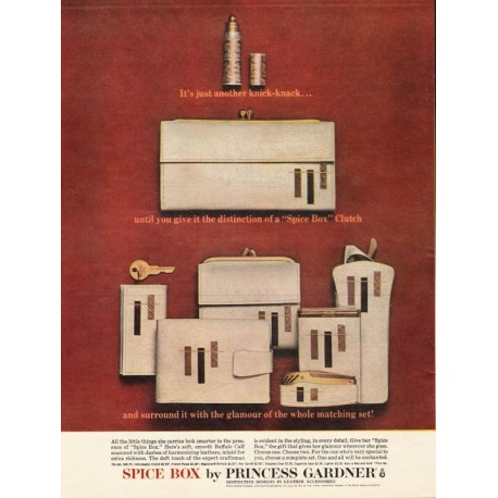 1963 Princess Gardner Ad "spice box"