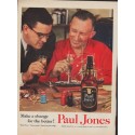 1955 Paul Jones Whiskey Ad "Make a change"