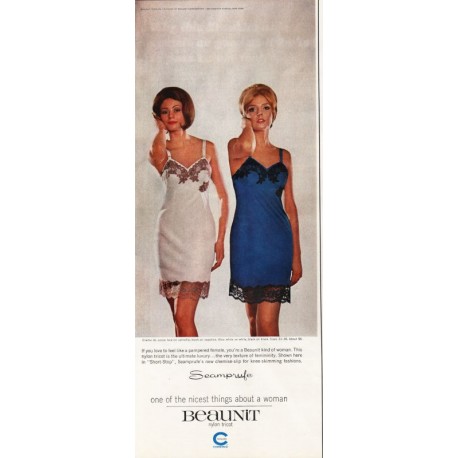 1963 Beaunit Clothing Ad "creme de cocoa"