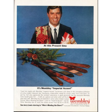 1963 Wembley Ties Ad "Imperial Accent"