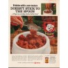1963 Friskies Dog Food Ad "doesn't stick"