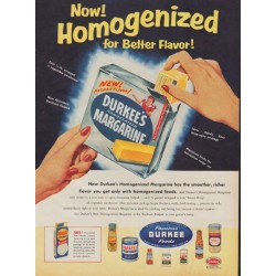1955 Durkee Margarine Ad "Better Flavor!"
