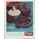 1961 Nabisco Oreo Ad "more creamy filling"