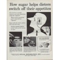 1961 Sugar Information Inc. Ad "sugar helps dieters"