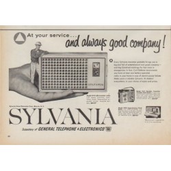 1961 Sylvania Radio Ad "At your service"