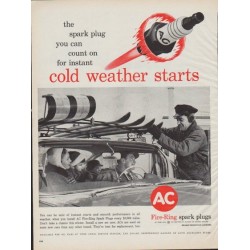 1961 Fire-Ring Ad "cold weather starts"