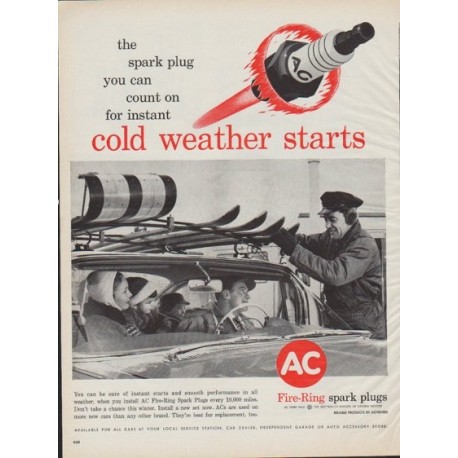 1961 Fire-Ring Ad "cold weather starts"