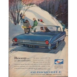 1961 Oldsmobile Ad "Roomy ... as all outdoors!"