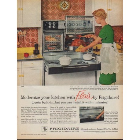 1961 Frigidaire Ad "Modernize your kitchen"