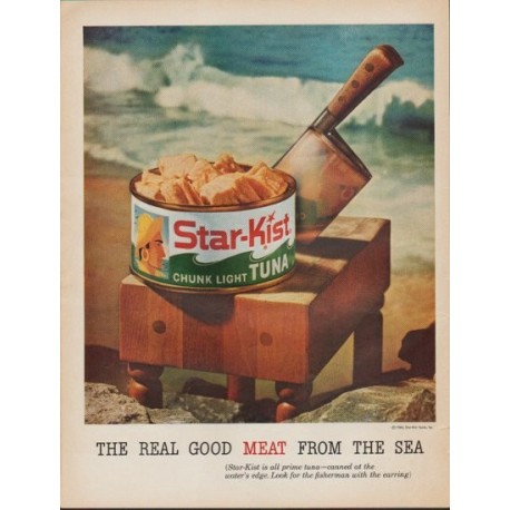 1961 Star-Kist Ad "The Real Good Meat From The Sea"