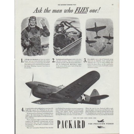 1942 Packard Ad "Ask the man"