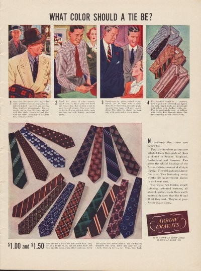 1937 Arrow Ties Ad 
