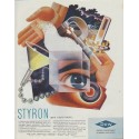 1942 Dow Chemical Ad "Styron (Dow Polystyrene)"