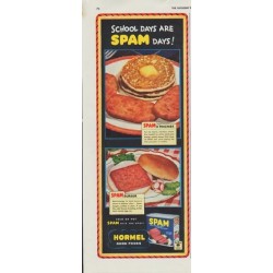 1942 Hormel Ad "School Days Are Spam Days!"