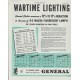 1942 General Electric Ad "Wartime Lighting"