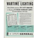 1942 General Electric Ad "Wartime Lighting"