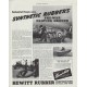 1942 Hewitt Rubber Ad "Synthetic Rubber's pre-war proving ground"