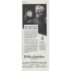 1942 The Fidelity and Casualty Company Ad "You can't do it"