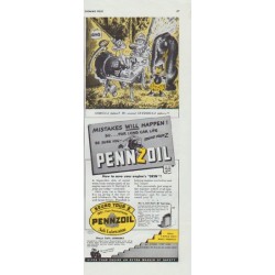 1942 Pennzoil Ad "Gorilla fighter?"