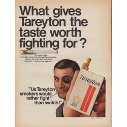 1967 Tareyton Ad "taste worth fighting for"