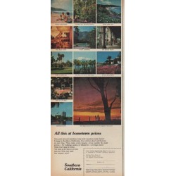 1967 Southern California Ad "All this at hometown prices"