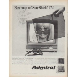 1967 Admiral Television Ad "New snap-on"