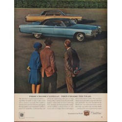 1967 Cadillac Ad "First Choose Cadillac. Then Choose The Year."