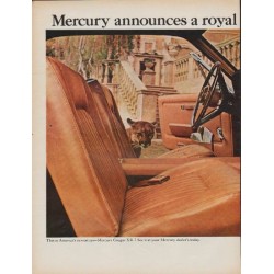 1967 Mercury Cougar Ad "a royal new Cougar"