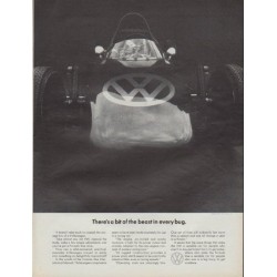 1967 Volkswagen Ad "There's a bit of the beast in every bug"