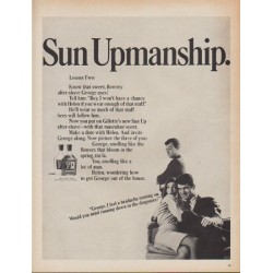 1967 Gillette Ad "Sun Upmanship"