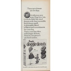 1967 French's doggie donuts Ad "A delicious new treat"