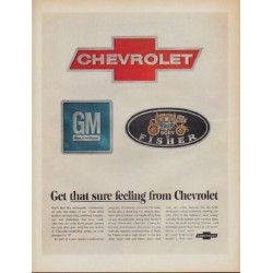 1967 Chevrolet Ad "Get that sure feeling from Chevrolet"